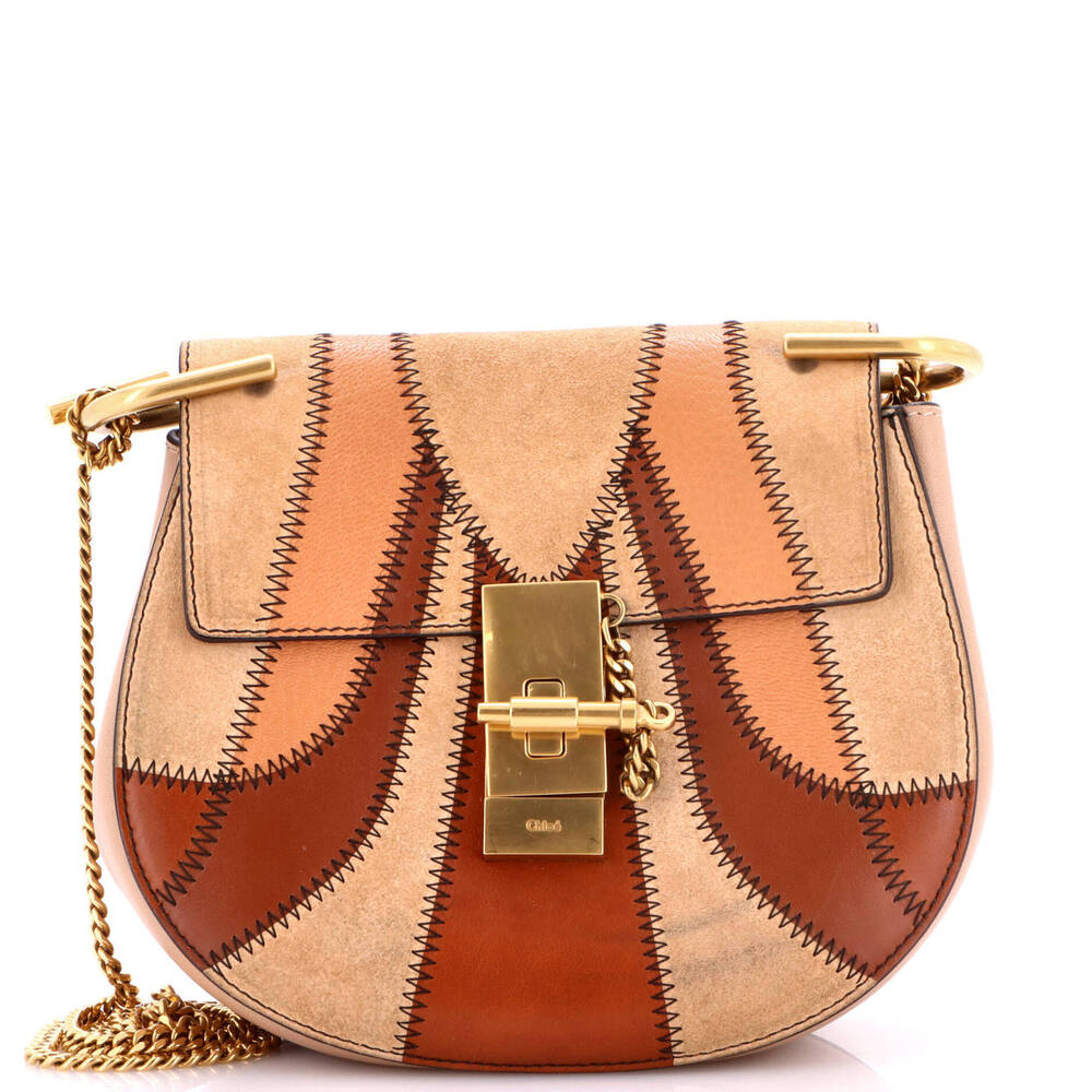 Chloe Small Drew Patchwork Crossbody Bag